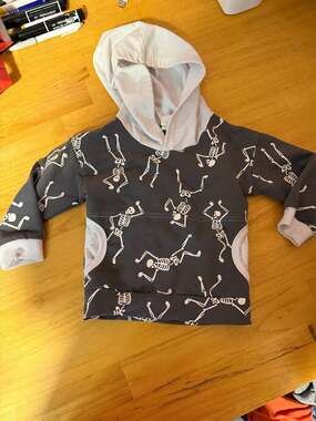 Toddler hoodi Skull Skeleton Dancing Kids Hooded 3T